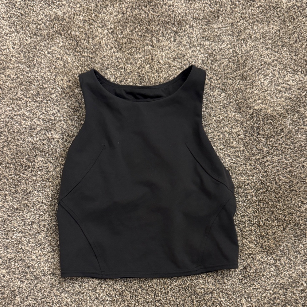 Lululemon Swift Speed Dark Grey Crop Tank Top